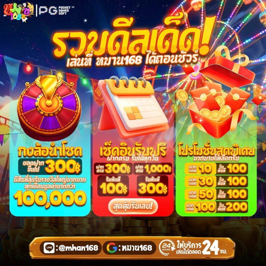 หมาน168 ฝาก-ถอน ระบบ AUTO ไม่มีขั้นต่ำ